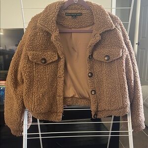 HYFVE Brown Teddy Jacket